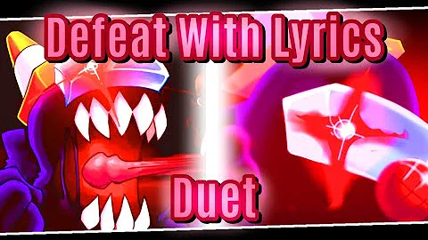 Defeat with Lyrics DUET 🎵 Vs Impostor v4 (Lyrics by: @recorderdude  @MaimyMayo )