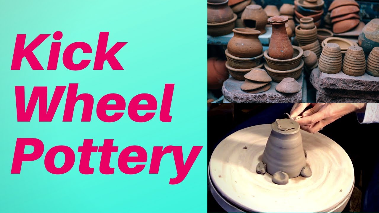 Throwing Pottery on Kick Wheel - YouTube