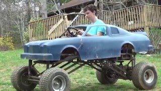 riding the lifted go kart