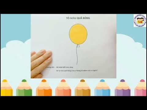 Hoạt động tạo hình: Tô màu quả bóng