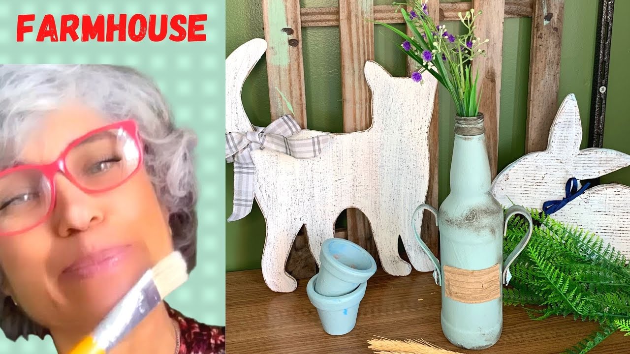 como fazer TINTA CASEIRA cor verde ACINZENTADO estilo farmhouse