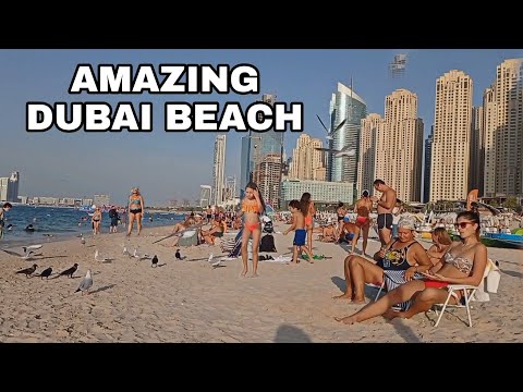 Amazing Dubai Beach,Jumeirah Beach,Dubai beach 2021|Beach Vlog
