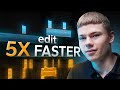 How to edit youtubes 5x faster