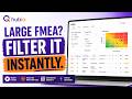 How to Review Large FMEAs Faster | Smart Filtering in Qhubio