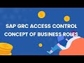 SAP GRC ACCESS CONTROL | CONCEPT OF BUSINESS ROLES