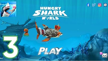 Hungry Shark World - Gameplay Walkthrough Part 3 - S: Gary Shark (iOS, Android)