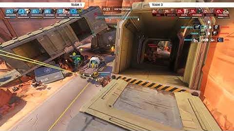 Overwatch - Weird Launch Logic! (Replay Moment - Hard Bots)