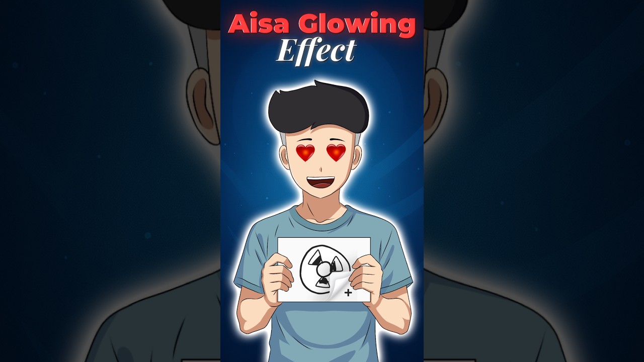 How To Make Glowing Effect ? #Short
