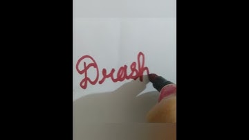 Drashti Name in Cursive Writing #artshorts