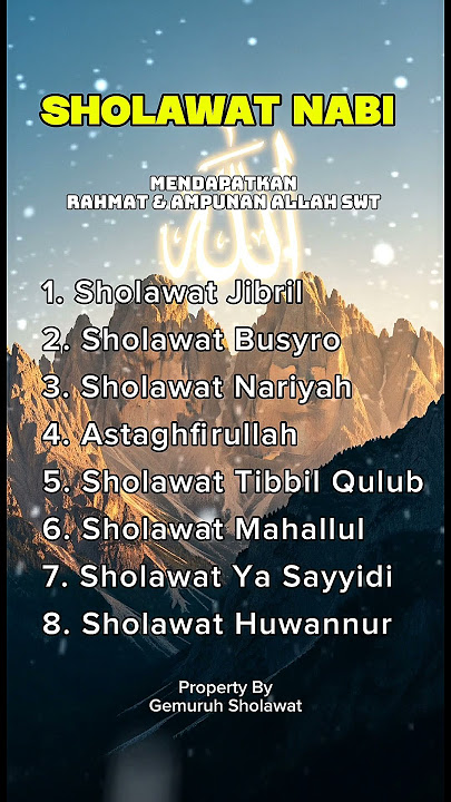 SHOLAWAT VIRAL TERBARU 2025 | SHOLAWAT NABI PENARIK REJEKI Sholawat Jibril, Sholawat Badar, Nariyah