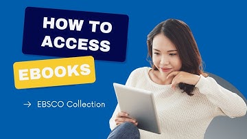 How to Access eBooks (EBSCO)