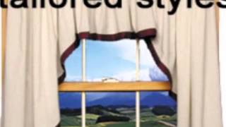 3 Piece Swags and Valance Curtain Sets