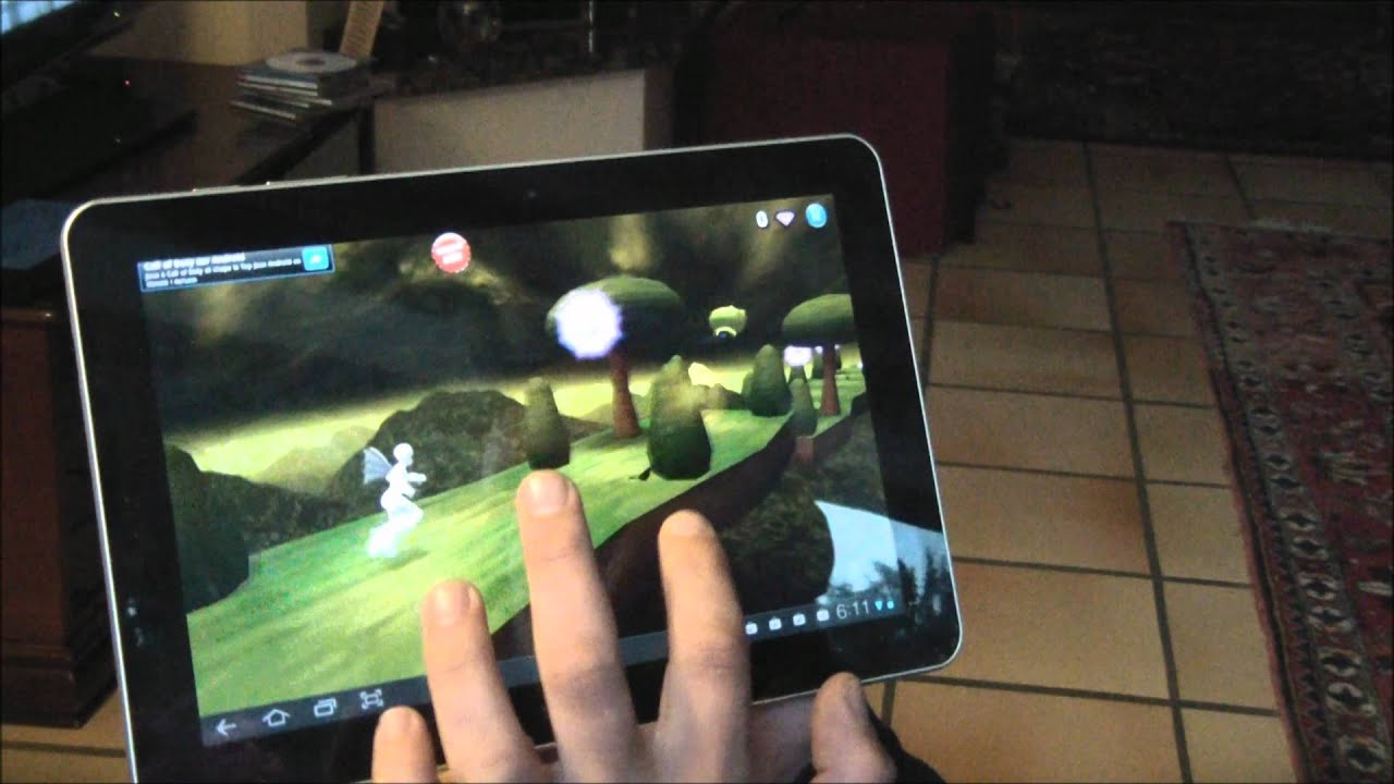 jeu sur tablette samsung