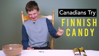Canadian Kids Try Finnish Candy - YouTube