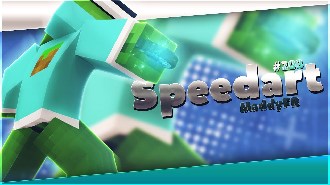 Simple Minecraft Avatar Speedart | MaddyFR [203] (Render Workspace Released)
