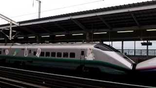 山形日和ラッピングのE3系L編成とE2系J編成使用の136B_郡山駅13番線発車