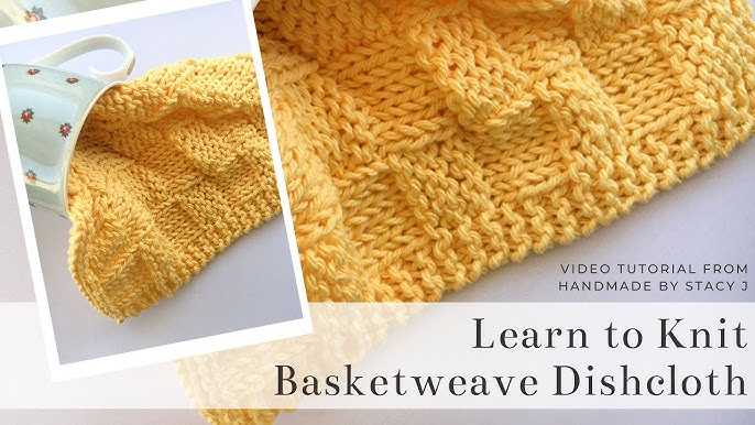 Basket Weave Stitch Knitting Pattern for Beginners - Studio Knit