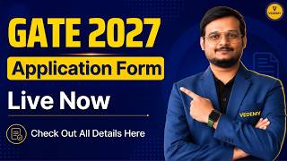 GATE 2027 Application Form Live 🚀 | Kaise Fill Kare Complete Details | Dr Vishal Singh |