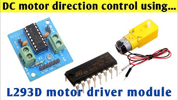 L293d motor driver for dc motor|l293d motor driver module testing