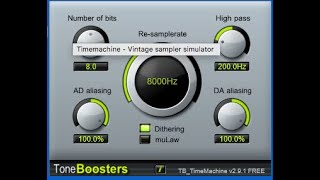 Tone Booster Timemachine 2.9.1 Vintage sampler simulator | Quick Demo Test
