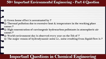 MCQ Questions Environmental Engineering - Part 4 with Answers