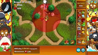Lets Play Bloons Monkey City ZOMG Impoppable Butterfly Heavy Forest Map No Commentary 1494