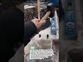 Stone Splitting with Wedges 🔨 Precision Masonry Technique #construction #tools #masonry