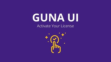 Guna UI Activation | Getting Started
