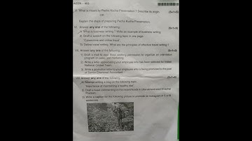 4th semester B.Com BNU question paper year 2023 English