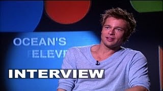 Ocean's Eleven: Brad Pitt Interview | ScreenSlam