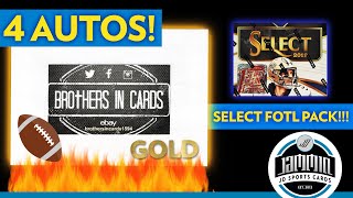 Brothers in Cards FOOTBALL MARCH GOLD Pack Plus Program | 2 Autos in 1 Pack!