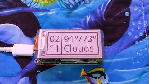 Raspberry Pi Zero W e-Paper Time & Weather Display