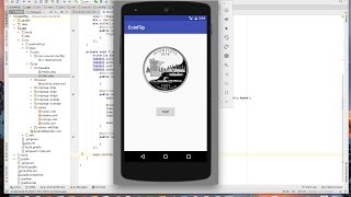 Learn to create a Coin Flip Application on Android screenshot 2