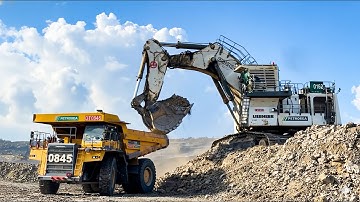 QUÁI VẬT 300 TẤN! Liebherr R 9350 "Càn Quét" Công Trường Khai Thác Mỏ | Hứa Văn TV