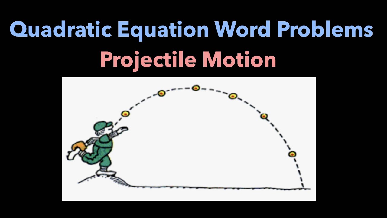 Quadratic Word Problems: Projectile Motion - YouTube