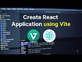 how to create a react application using vite tools