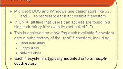 VTC Player   Unix Shell Fundamentals, Mounting Pt 1