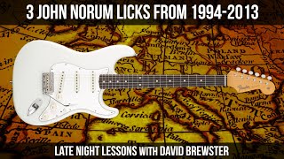 3 John Norum Licks From 1994-2013