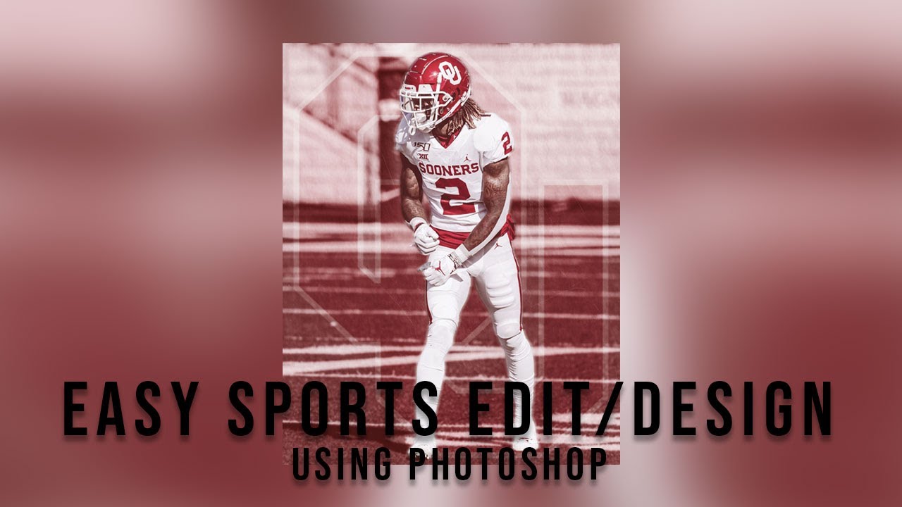 How To Make A Quick & Easy Sports Edit/Design - CeeDee Lamb Edit On Photoshop *EASY*