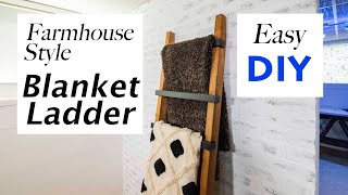 Blanket Ladder Build I Easy DIY!  4K