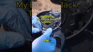 JB Welding My Engine #fail #engine #repair #restoration #motorcycle #rebuild #jbweld #diy