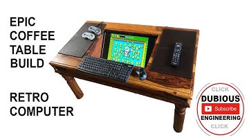 DuB-EnG: Coffee Table Computer Arcade Entertainment Machine for Retro Games Build Part 1
