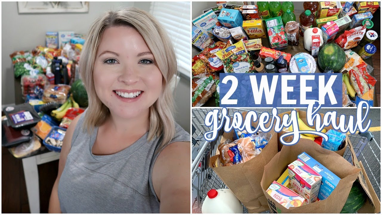 HUGE ALDI & WALMART GROCERY HAUL FOR 2 WEEKS | SIMPLE MEAL PLAN - YouTube