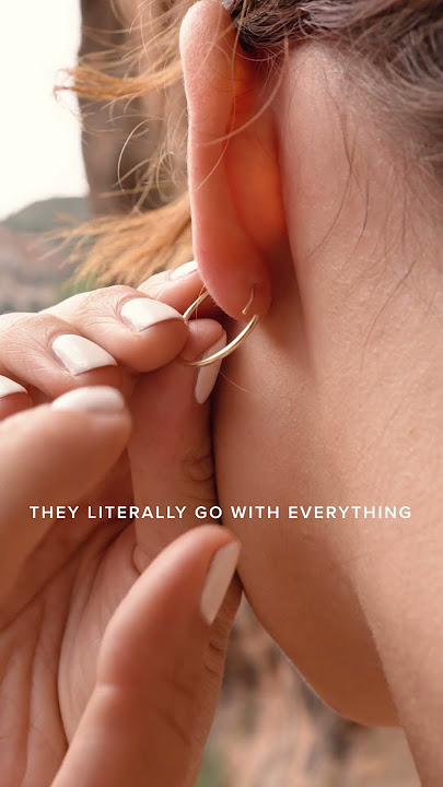 Get to Know Live In Hoops🤗💫 #jewelry #earrings #hoopearrings #everydayearrings