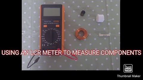 USING AN LCR METER TO MEASURE INDUCTORS, CAPACITORS AND RESISTORS.