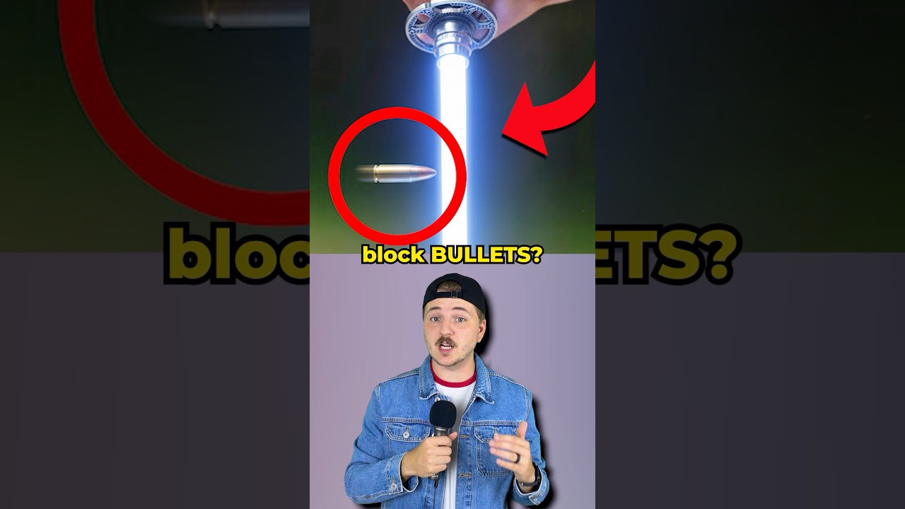 Can Lightsabers Block Bullets? #starwars #lightsaber
