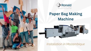 Square Bottom Paper Bag Machine installation in #mozambique #paperbagmachine