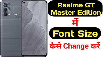How to change font size in Realme GT Master Edition || Realme GT Master Edition font size ||