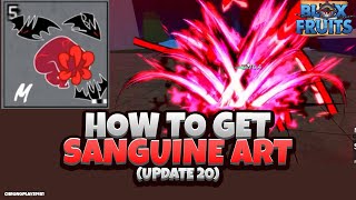 How to get Sanguine Art (Full Guide) (Update 20 Blox Fruits)
