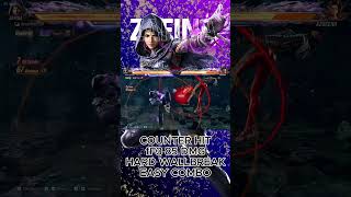 TEKKEN 8 ZAFINA WALLBREAK COMBO!  #tekken8 #tekken8season2 #tekken8combos #tekkenzafina